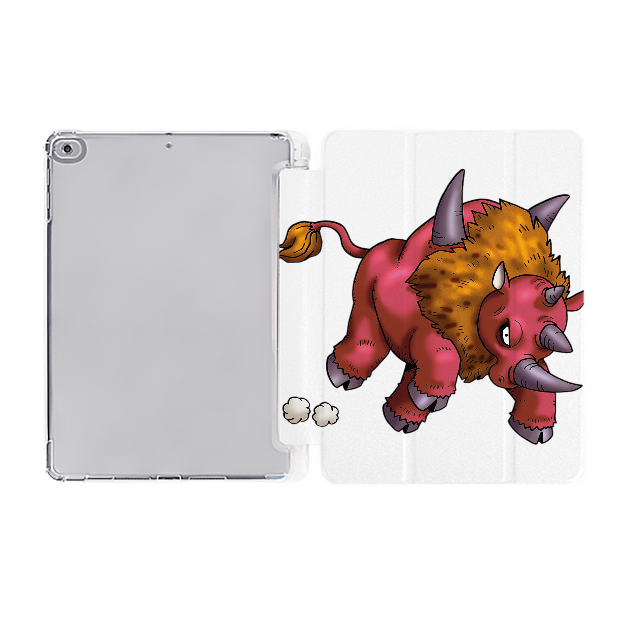 （画像用） ドラゴンクエスト Doragon Kuesuto Dragon Quest IPad ケース ペン収納付き 三つ折りスタンド PUレザー×シリコン 対応機種9.5/10.5/10.9インチ